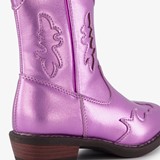 Meisjes western boots paars metallic