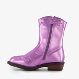 Meisjes western boots paars metallic