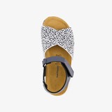 Meisjes bio sandalen zwart stippen