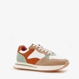 Harper leren dames sneakers beige