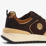 Dames sneakers bruin goud