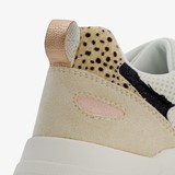 Dames sneakers beige met panterprint
