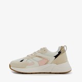 Dames sneakers beige met panterprint