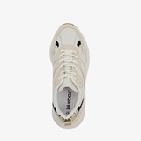 Dames sneakers beige met panterprint