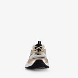 Dames dad sneakers wit goud