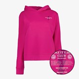 Dames hoodie roze met backprint
