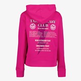 Dames hoodie roze met backprint