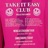 Dames hoodie roze met backprint