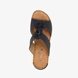 Dames slippers zwart met bloemen