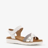 Leren dames sandalen zilver