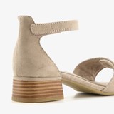 Dames sandalen met lage hak