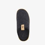 Wollen dames pantoffels grijs