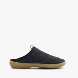 Wollen dames pantoffels grijs