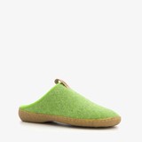 Wollen dames pantoffels groen
