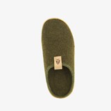 Wollen dames pantoffels kaki