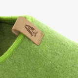 Wollen dames pantoffels groen
