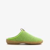 Wollen dames pantoffels groen