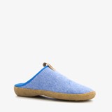 Wollen dames pantoffels blauw