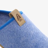 Wollen dames pantoffels blauw