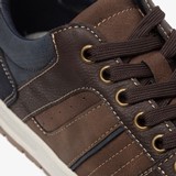 Heren sneakers bruin/blauw