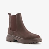 Lage dames chelsea boots bruin