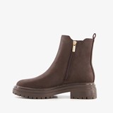 Lage dames chelsea boots bruin