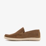 Suede heren instappers bruin