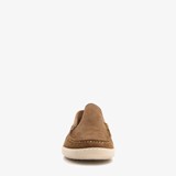 Suede heren instappers bruin