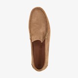 Suede heren instappers bruin