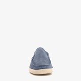 Suede heren instappers blauw