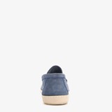 Suede heren instappers blauw