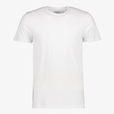 Unsigned heren  T-shirt wit katoen ronde hals