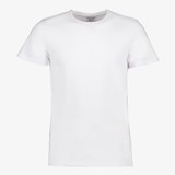 Unsigned heren T-shirt wit ronde hals