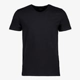 Unsigned heren T-shirt zwart met V-hals