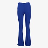 Dames flared pantalon blauw