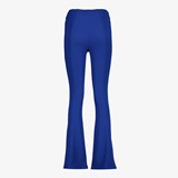 Dames flared pantalon blauw