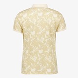 Heren polo beige met print