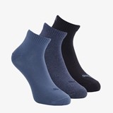 3 paar sneakersokken blauw