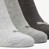 3 paar sneakersokken grijs