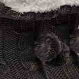 1 paar gevoerde antislip dames huissokken