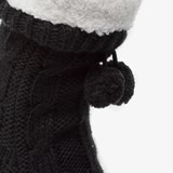 1 paar gevoerde antislip dames huissokken