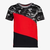 Jongens T-shirt zwart/rood