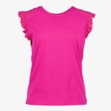 Dames top roze met vlindermouwen
