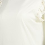 Dames top wit met vlindermouwen