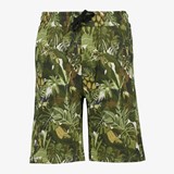 Jongens sweatshort groent met print