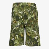 Jongens sweatshort groent met print