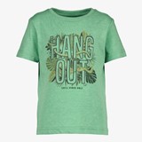 Kinder T-shirt groen met tekstopdruk