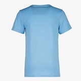 Kinder T-shirt blauw met tekstopdruk