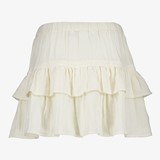 Dames rok wit met ruches