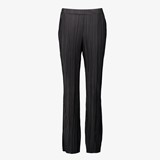 Dames plissé pantalon zwart